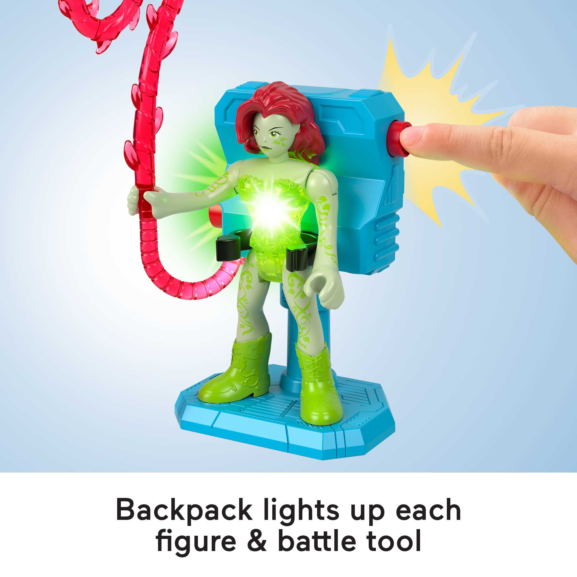 Imaginext DC Super Friends Batman Battle Multipack, 9-Piece Figure Set With Lights For Preschool Kids