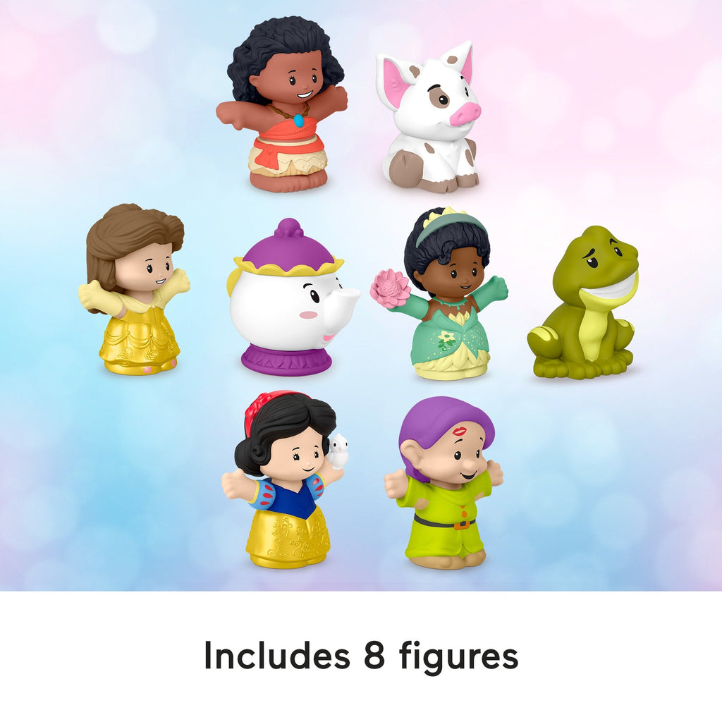 Fisher-Price Little People Disney Princess Story Duos Figure Pack, Toddler Toys, 8 Pieces