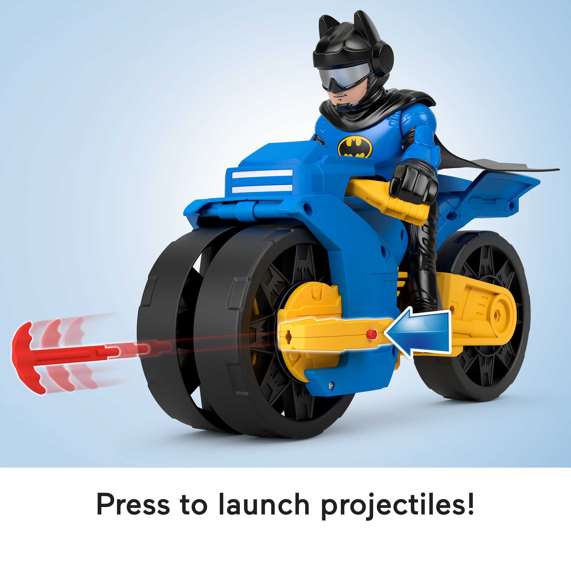 Imaginext DC Super Friends Batman Toys, XL Batcycle And Batman Figure, 10-inches