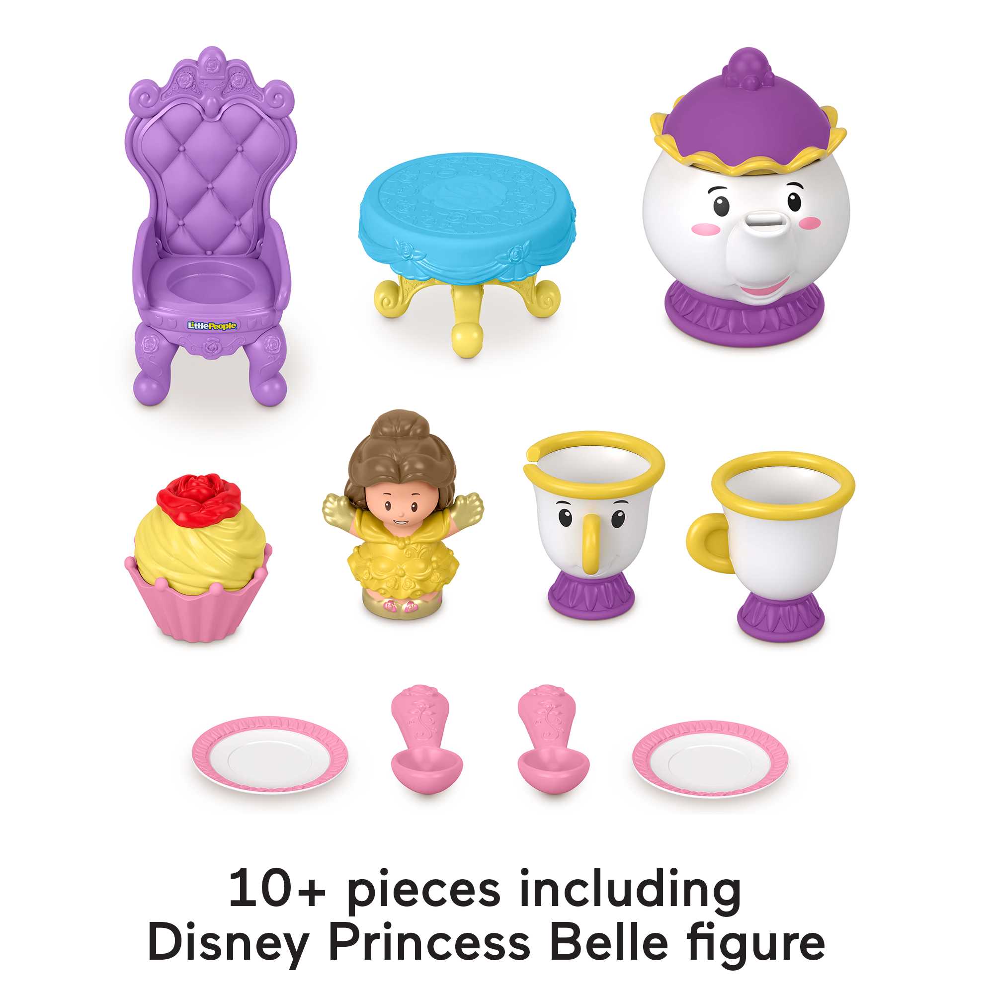 Disney Princess Time For Tea With Belle Playset By Little People