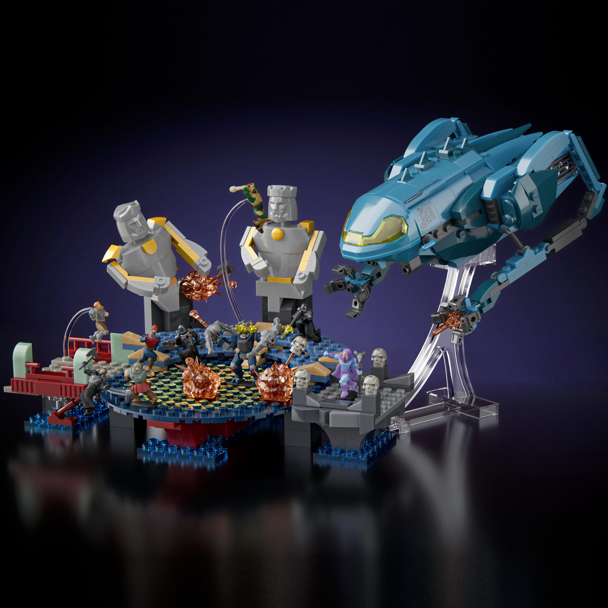 Mattel Brick Shop Masters Of The Universe Attack Of The Collector Building Toy Kit