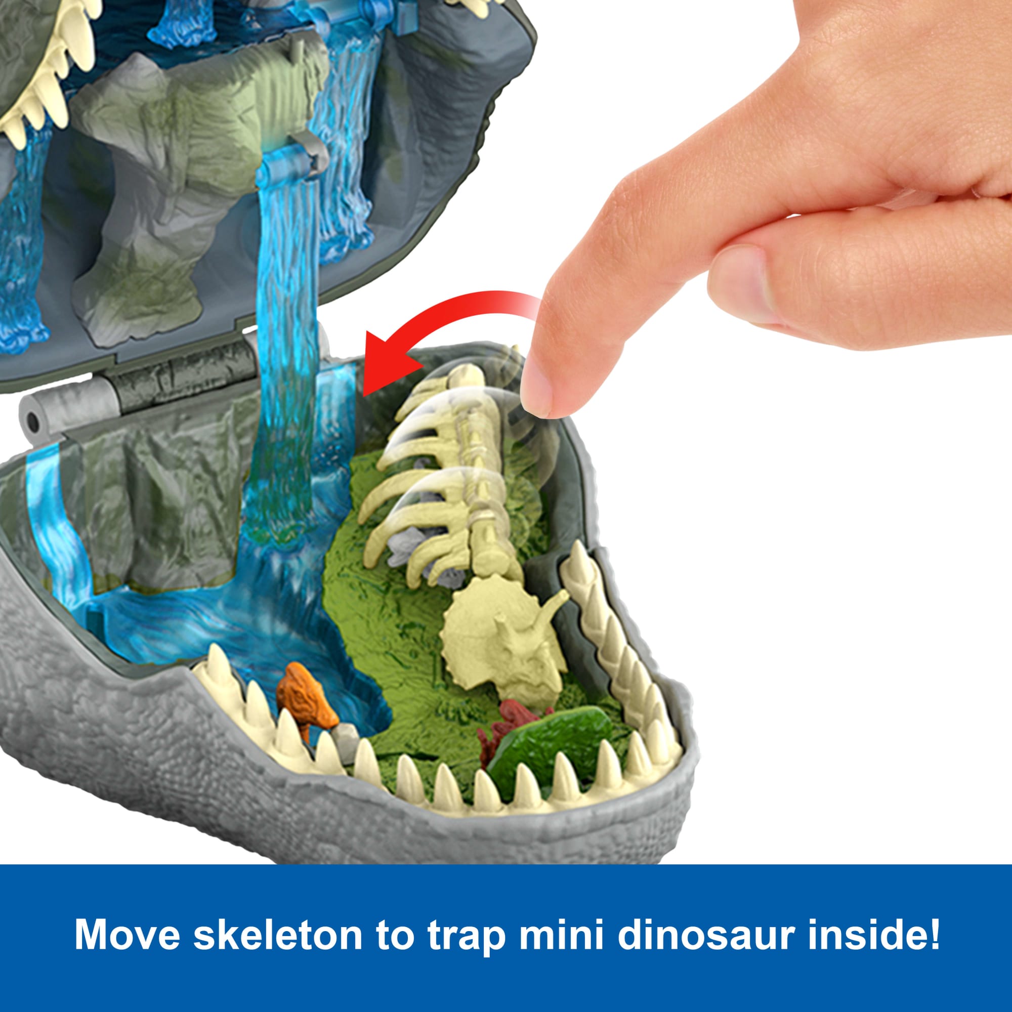 Jurassic World Rebirth Micro Adventure Playset Tyrannosaurus Rex Head, Interactive Features & Figures