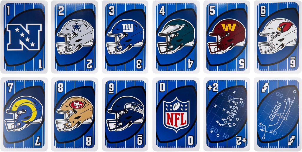 Giant UNO NFL Game For Kids, Adults & Family Night