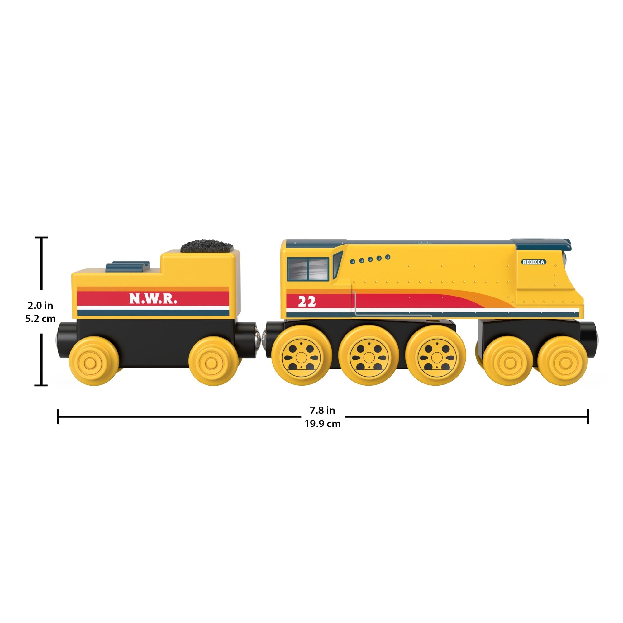 Fisher-Price Thomas & Friends Wooden Railway Rebecca Engine And Coal-Car