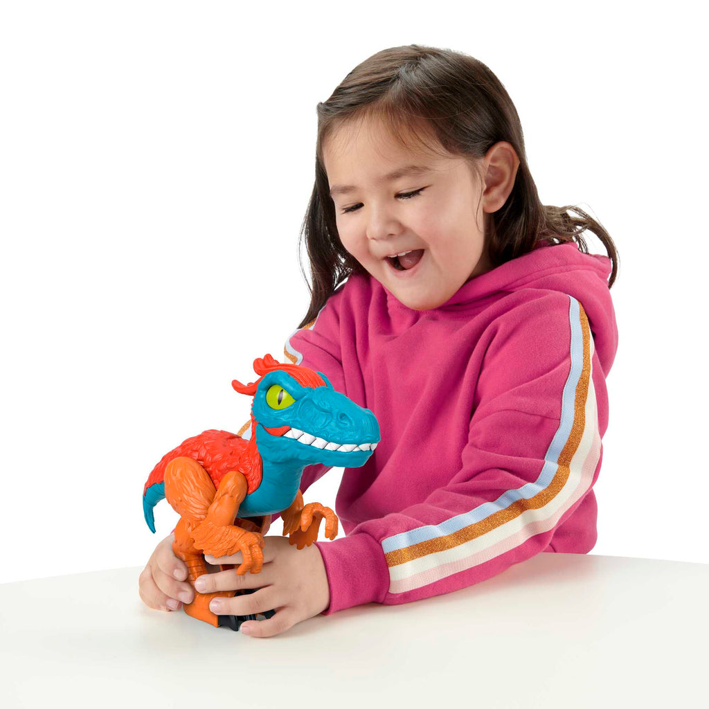 Imaginext Jurassic World Dominion Pyroraptor Dinosaur XL Figure, 10 inch, Preschool Toys