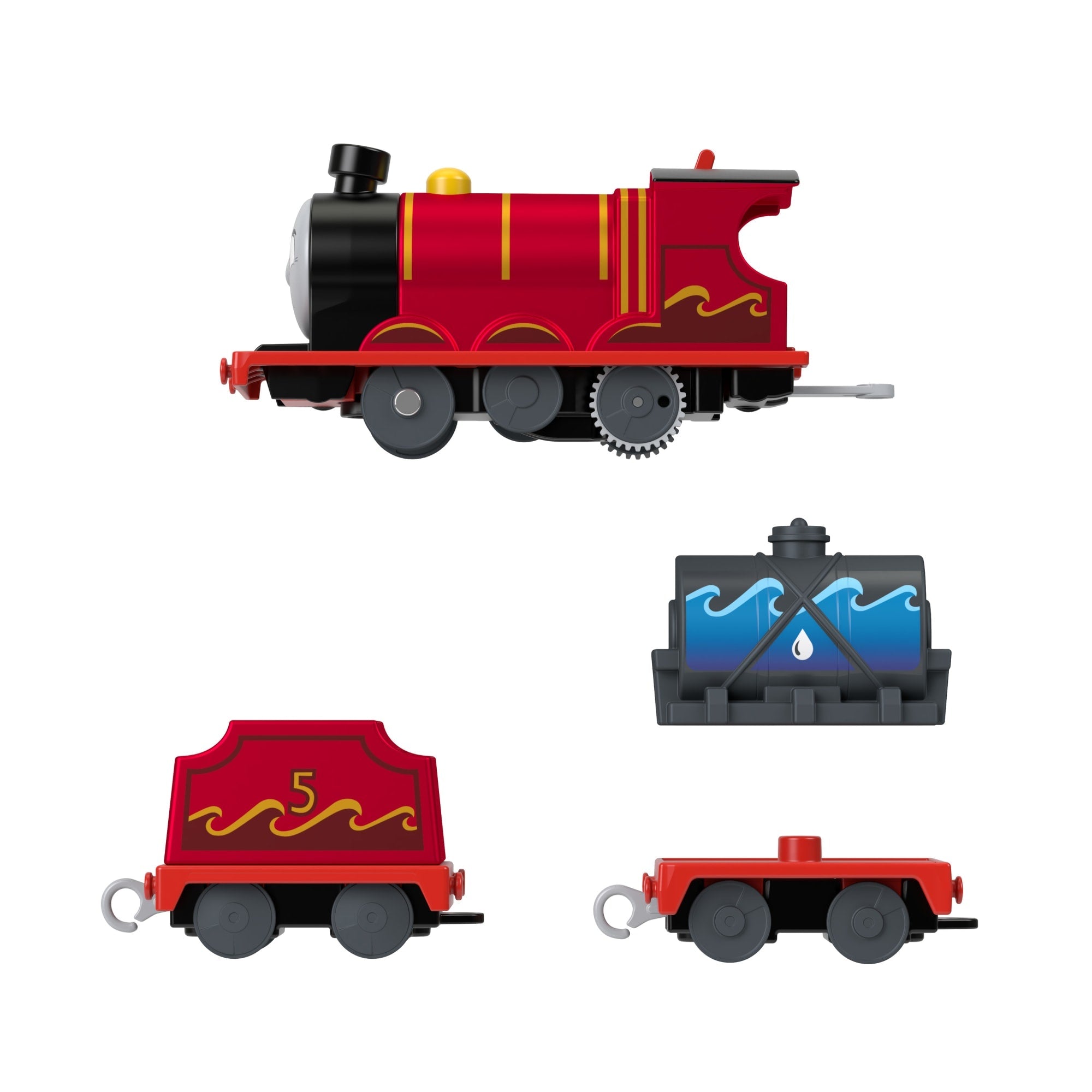 Thomas & Friends Splash Tank James Motorized Toy Train With Cargo