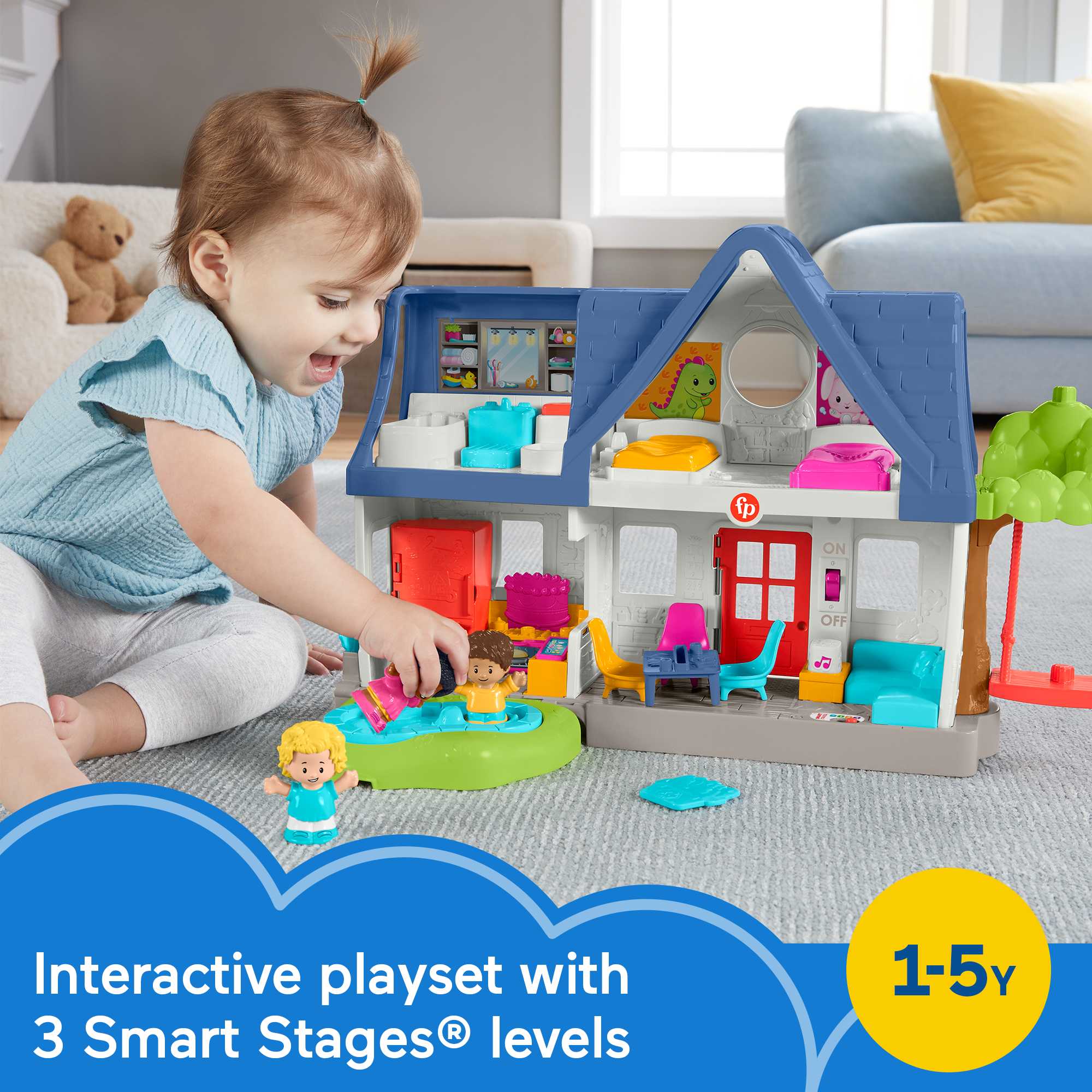 Fisher-Price Little People Friends Together Play House - English & French Version