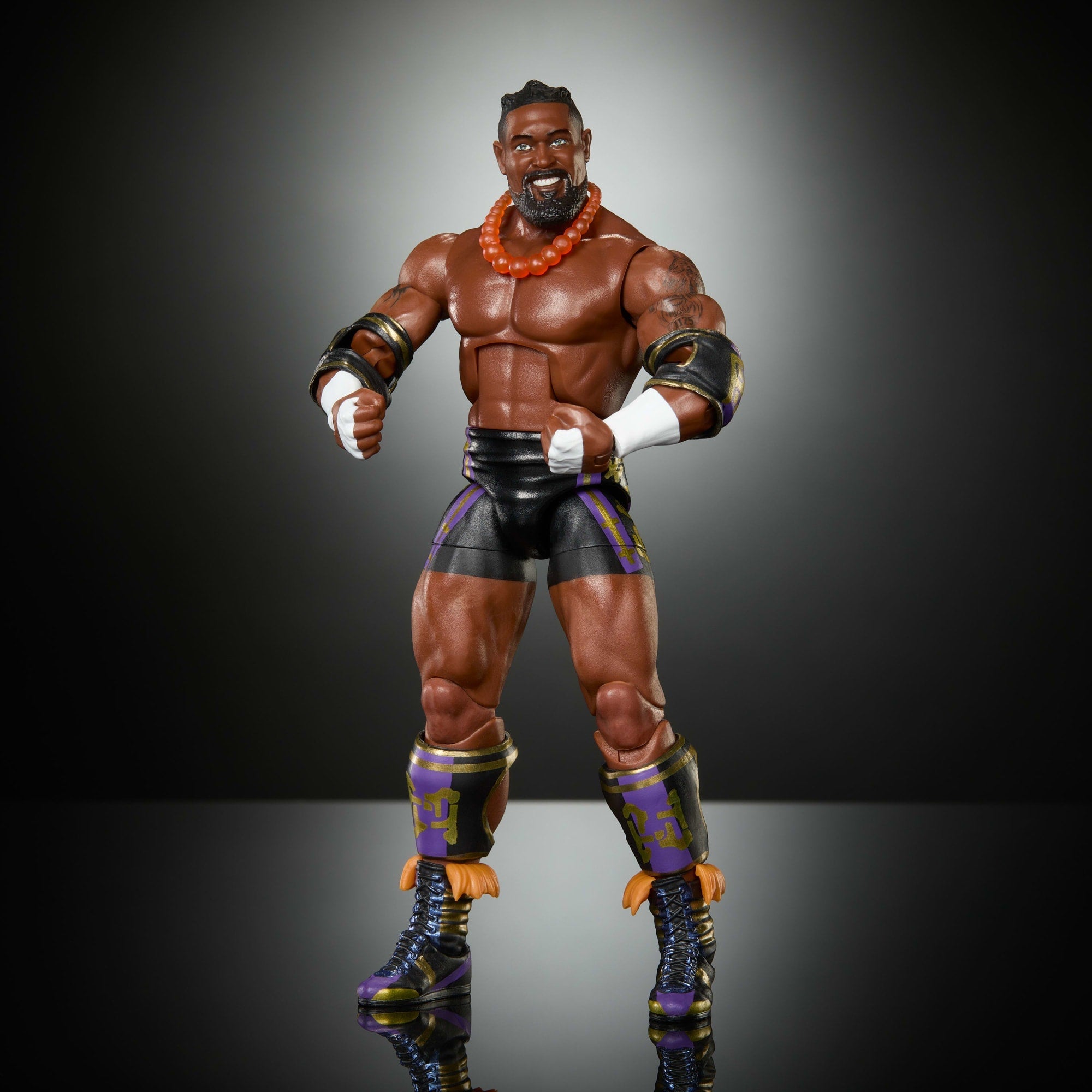 WWE Elite Oba Femi Action Figure, Series #121Set, 6-Inch Collectible With Accessories