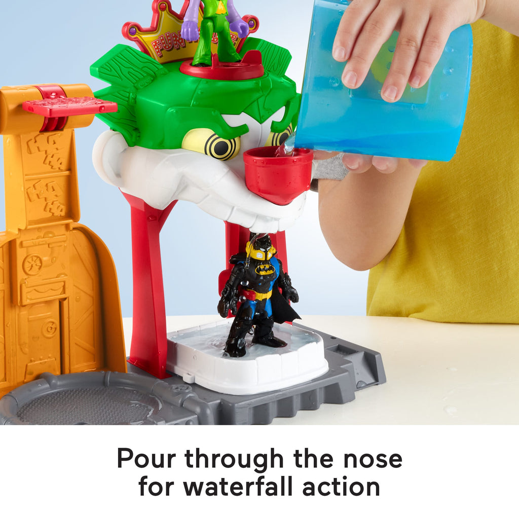 Imaginext DC Super Friends Batman Playset With Color Changing Action, the Joker Funhouse