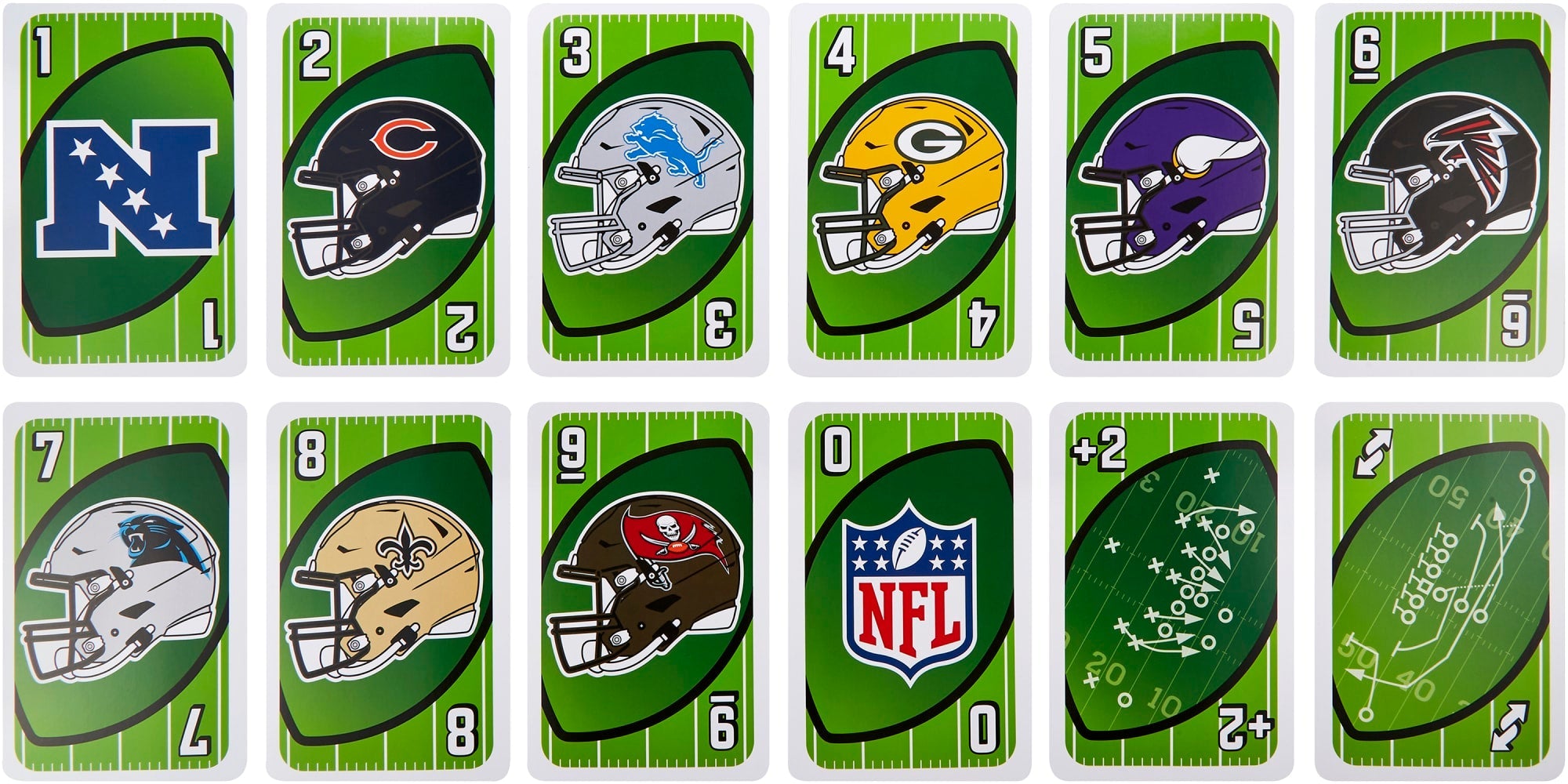 Giant UNO NFL Game For Kids, Adults & Family Night
