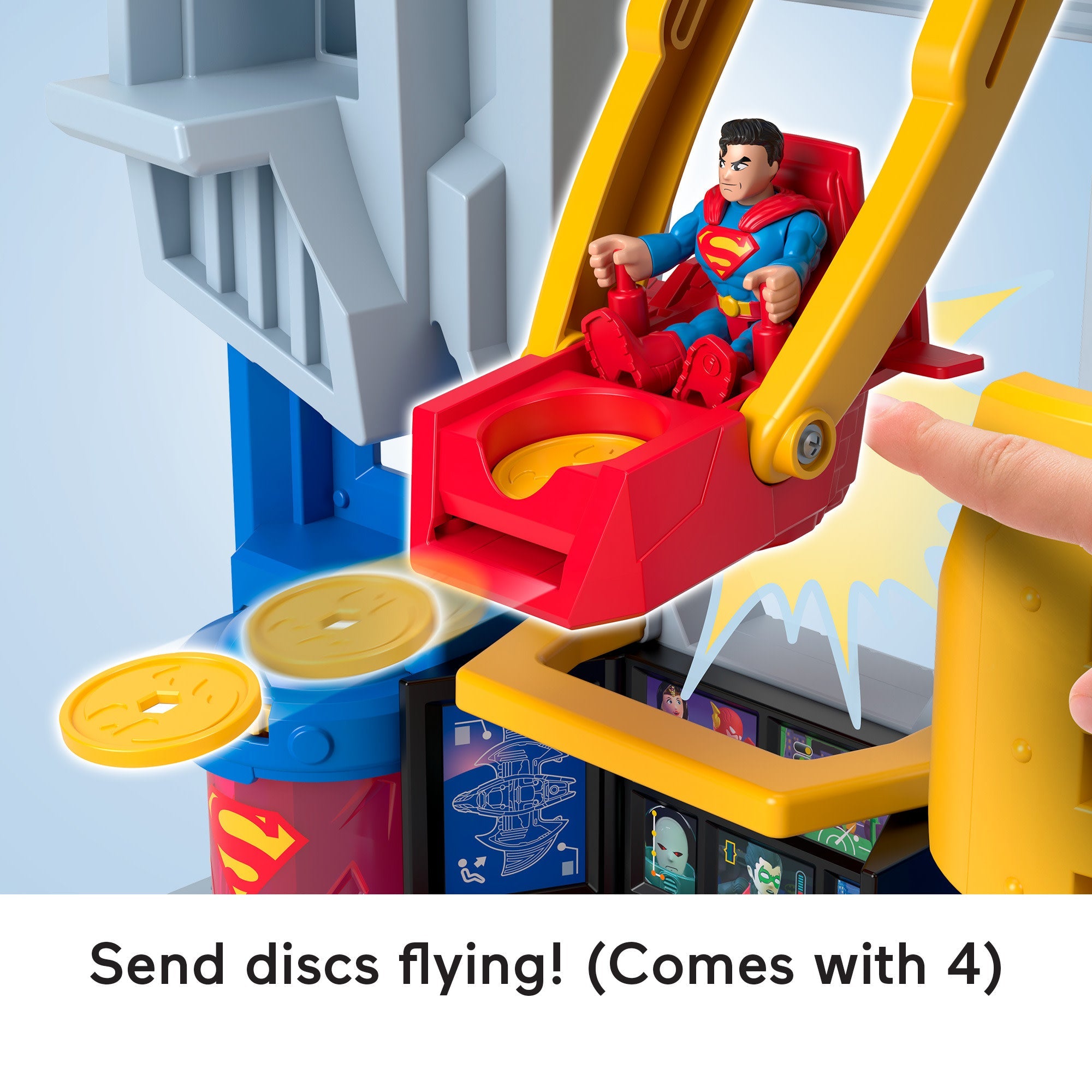 Imaginext DC Super Friends Ultimate Headquarters Playset With Batman Figure, 10 Piece Preschool Toy