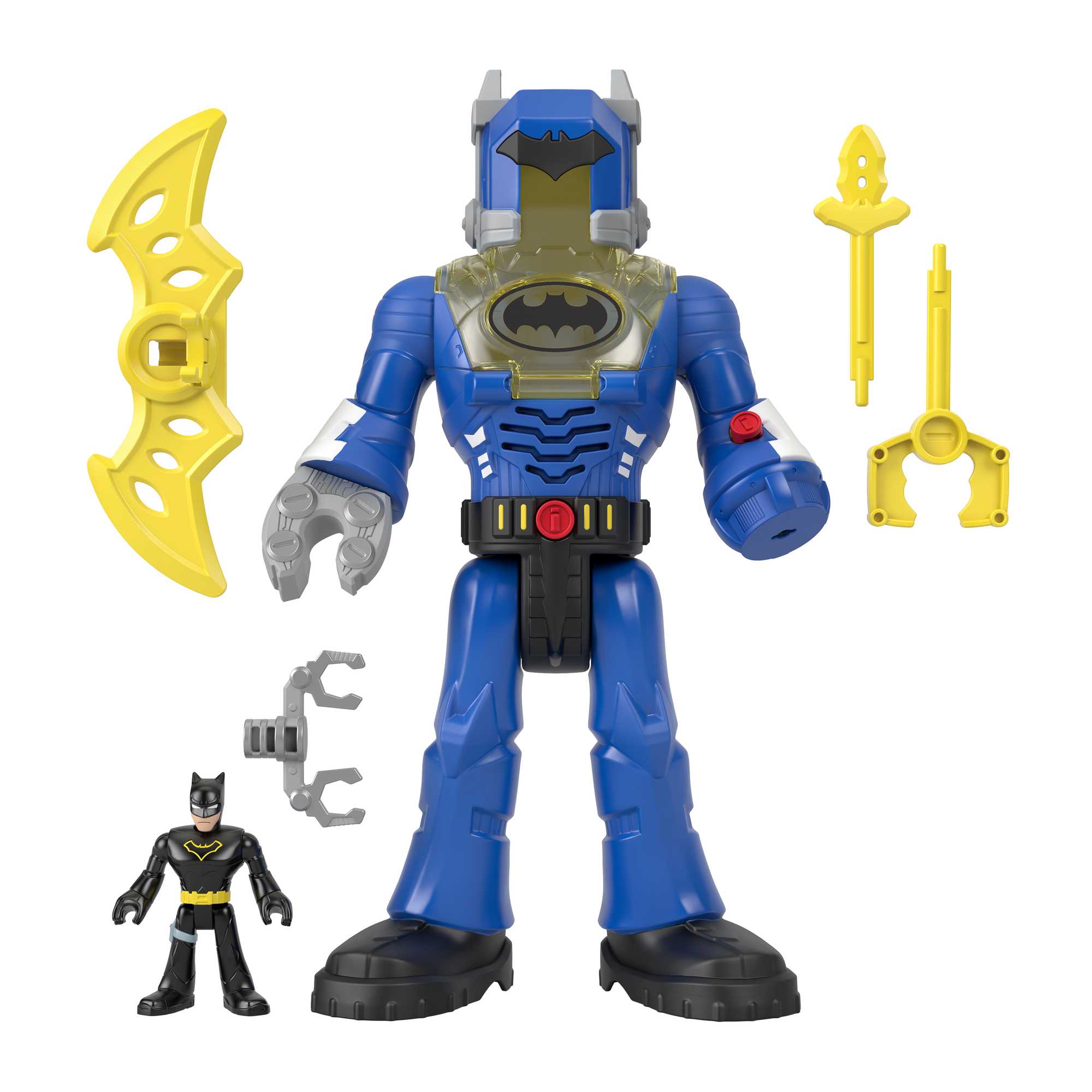 Imaginext DC Super Friends Batman Toys, Robot With Lights Sounds And insider Figure, Preschool Toys