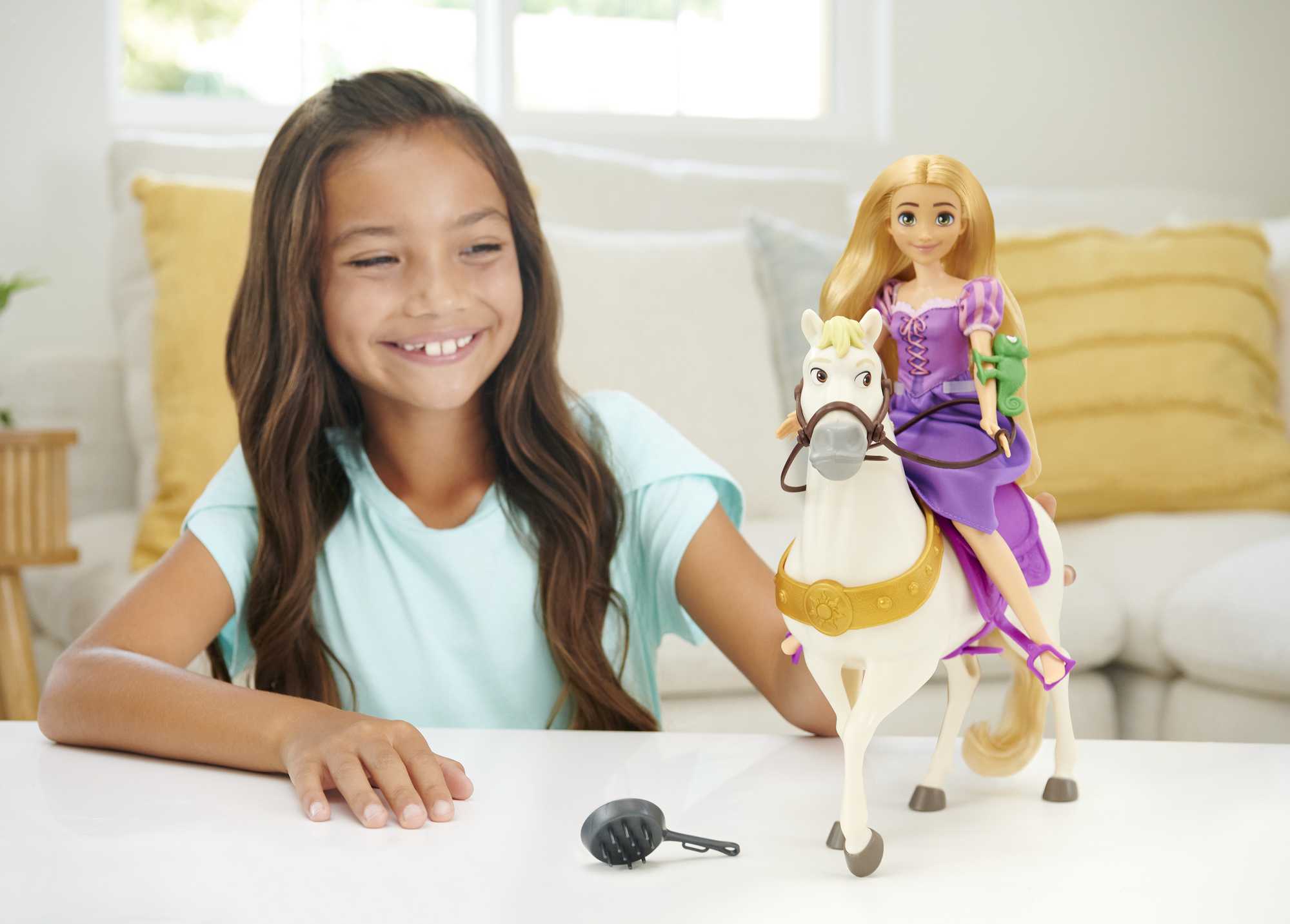 Disney Princess Toys, Rapunzel Doll And Horse, Gifts For Kids