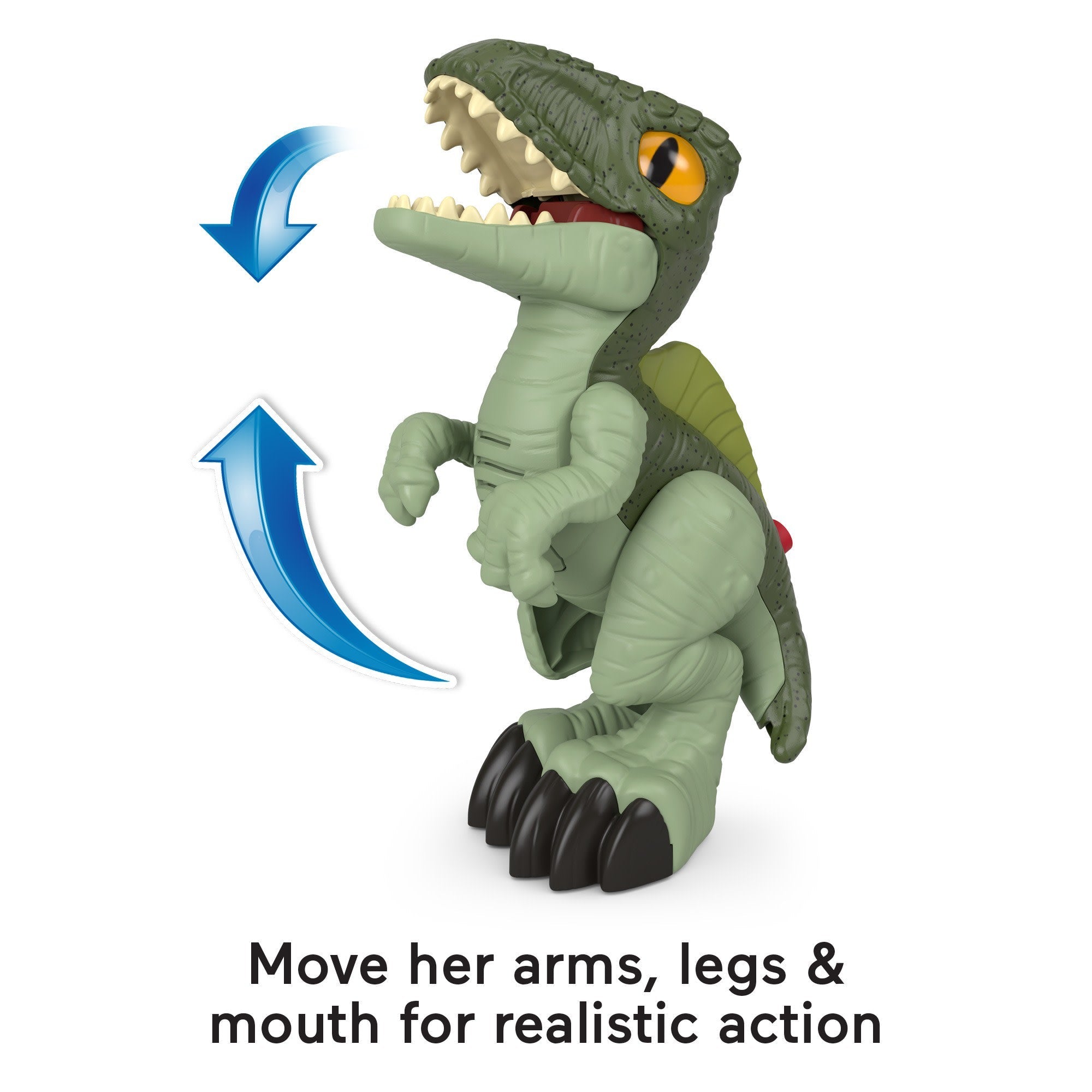 Imaginext Jurassic World Dominion Deluxe Growlin’ Giga XL Dinosaur Toy With Lights & Sounds