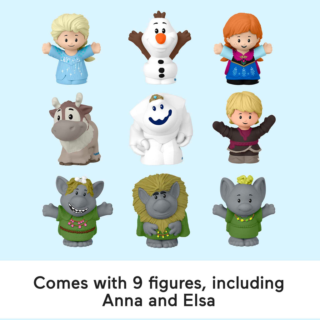 Disney Frozen Carry Along Castle Case Playset With 9 Fisher-Price Little People Figures