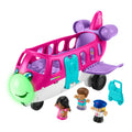Little People Barbie Toy AIrplane With Lights Music And 3 Figures, Little Dream Plane, Toddler Toys, Multi-Language Version