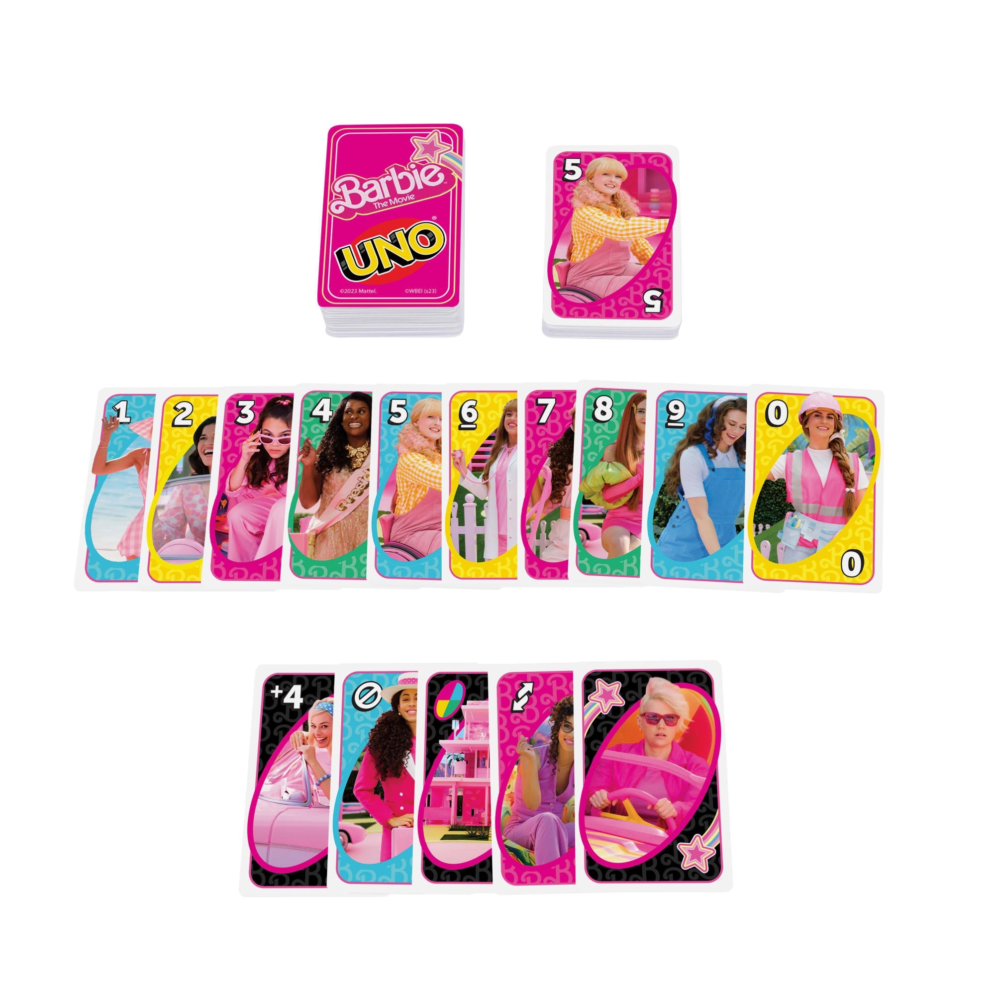 UNO Barbie The Movie Card Game, Inspired By The Movie