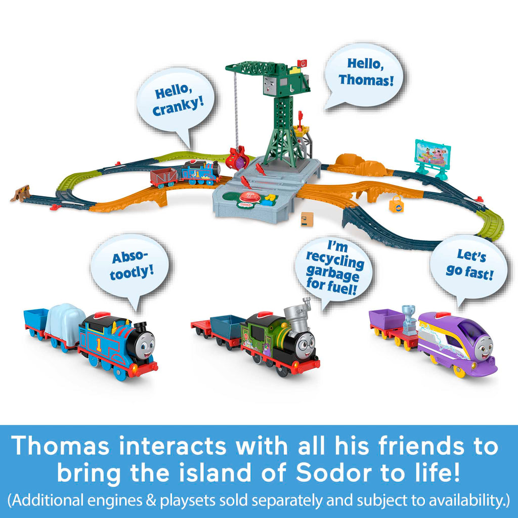 Thomas & Friends Talking Thomas Toy Train, Motorized Engine With Phrases & Sounds