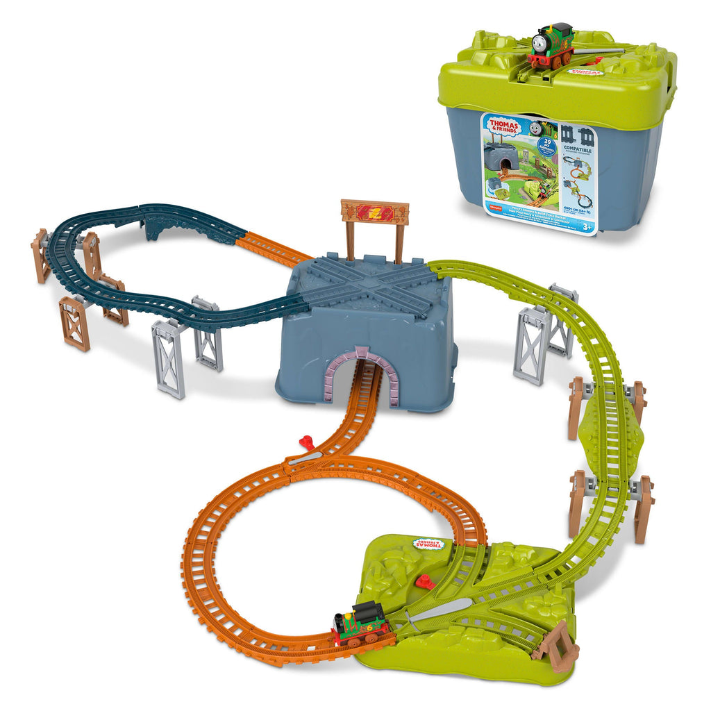 Thomas & Friends Toy Train Set, Percy’S Connect & Build Track Bucket, Preschool Toy