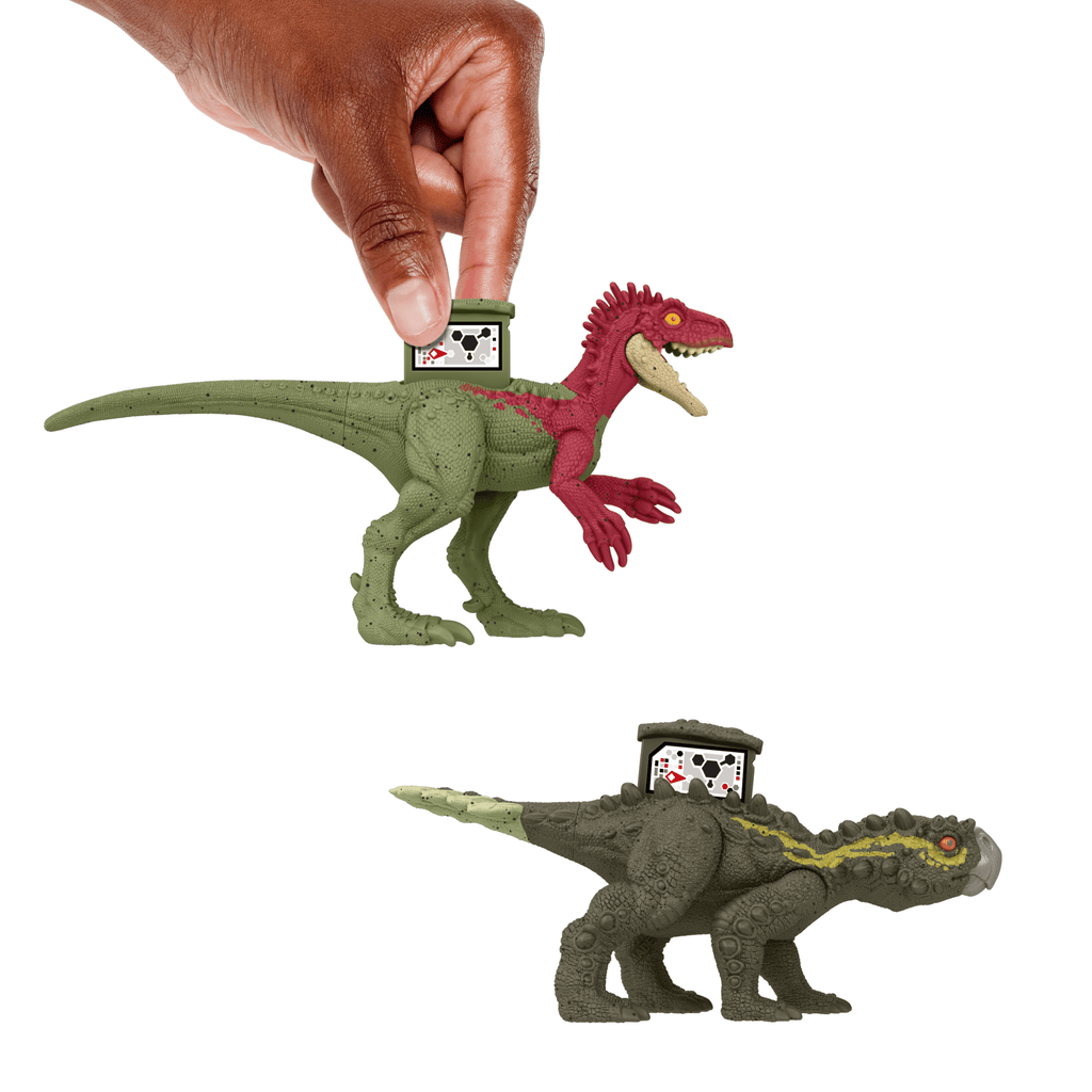 Jurassic World Dinosaur Danger Pack Eoraptor vs Stegorous Action Figure Toys
