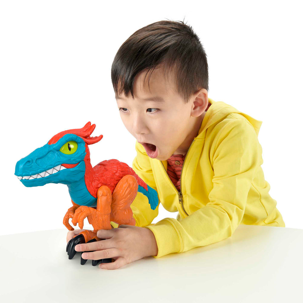 Imaginext Jurassic World Dominion Pyroraptor Dinosaur XL Figure, 10 inch, Preschool Toys