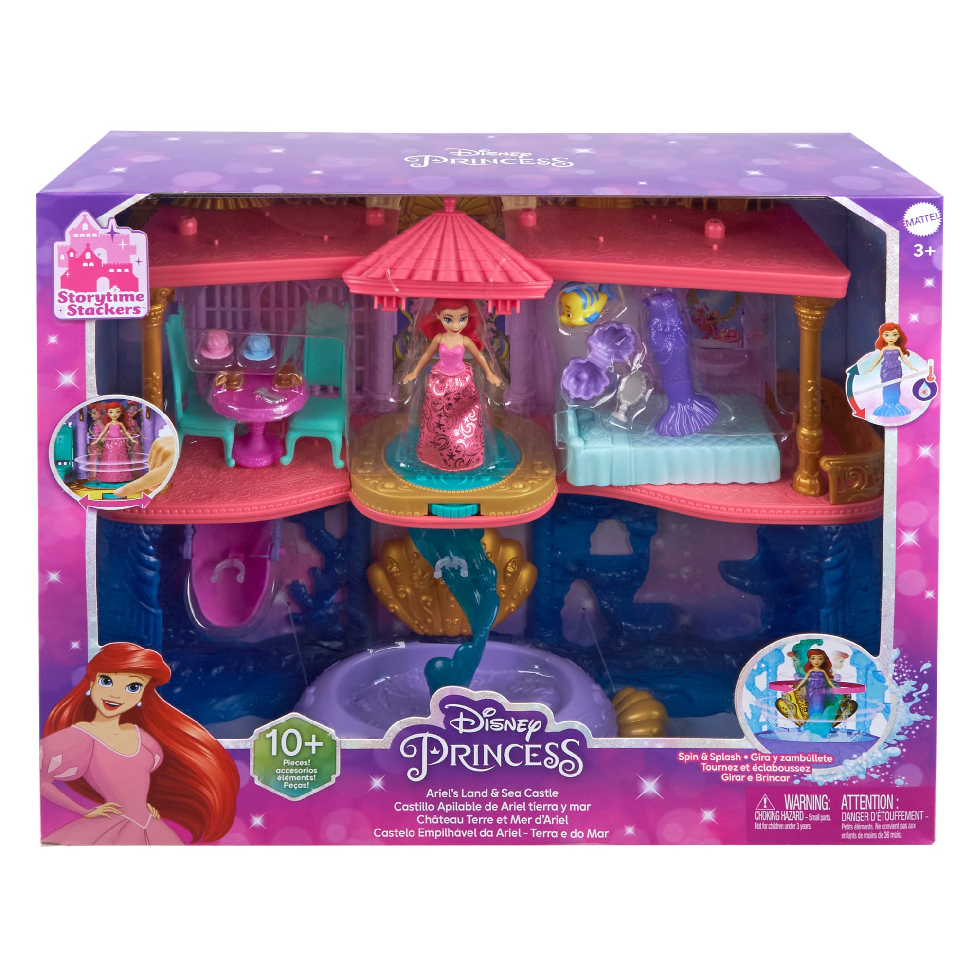 Disney Princess Toys, Ariel's Stacking Castle, Gifts For Kids