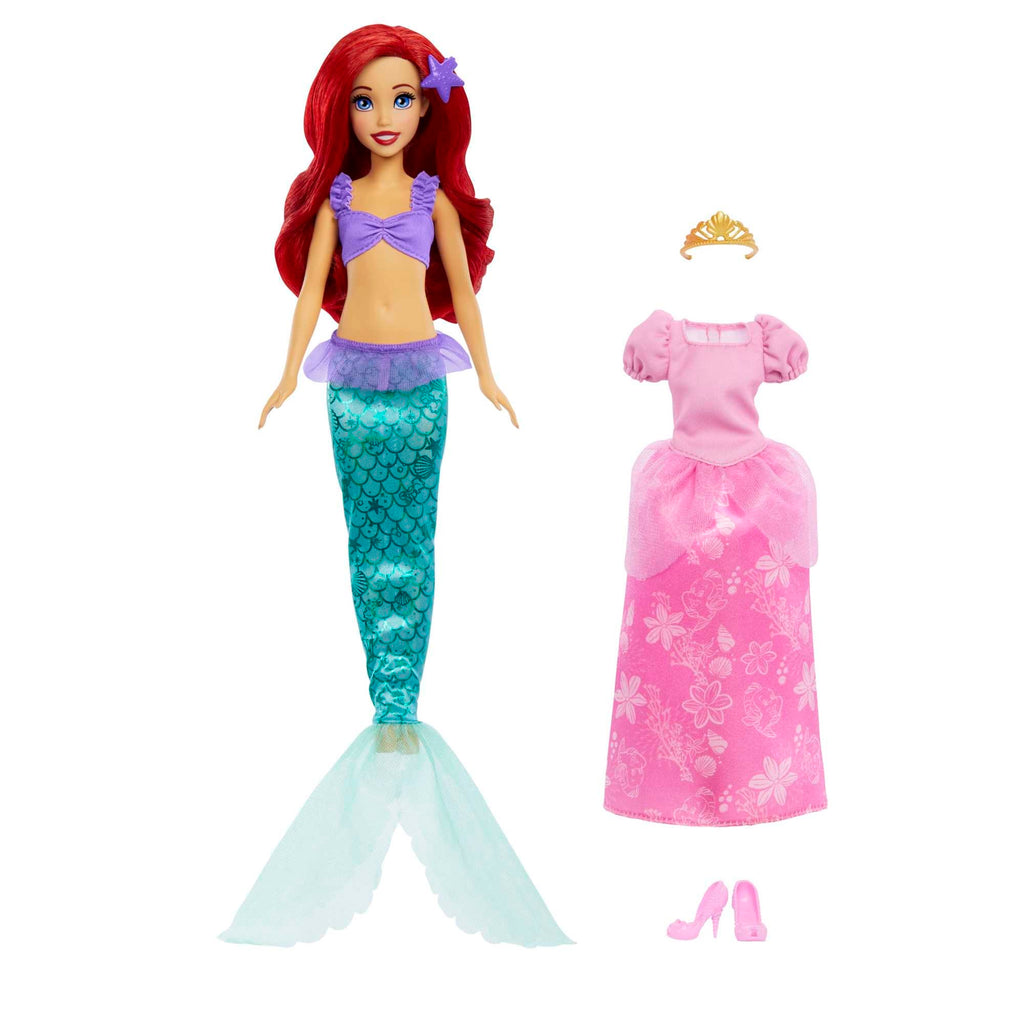 Disney Princess Toys, Ariel 2-in-1 Mermaid To Princess Doll