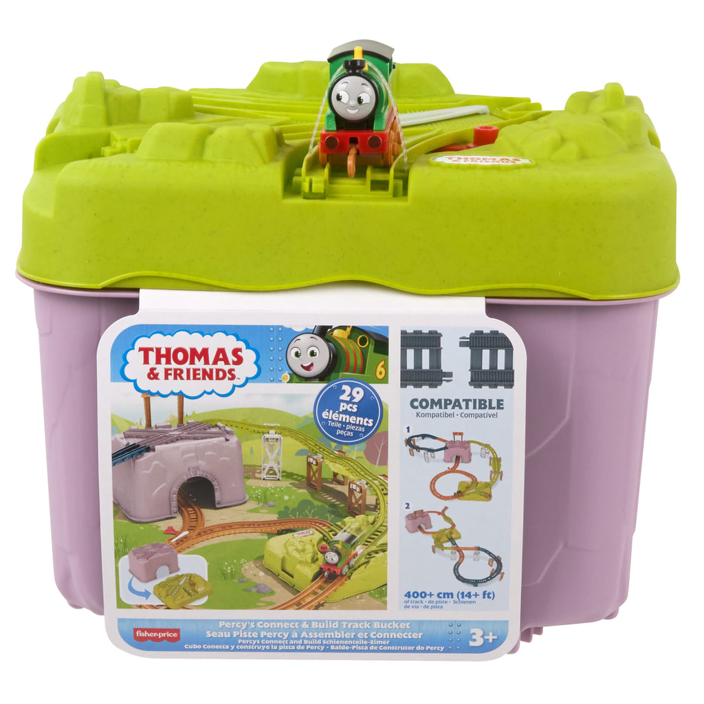 Thomas & Friends Toy Train Set, Percy’S Connect & Build Track Bucket, Preschool Toy