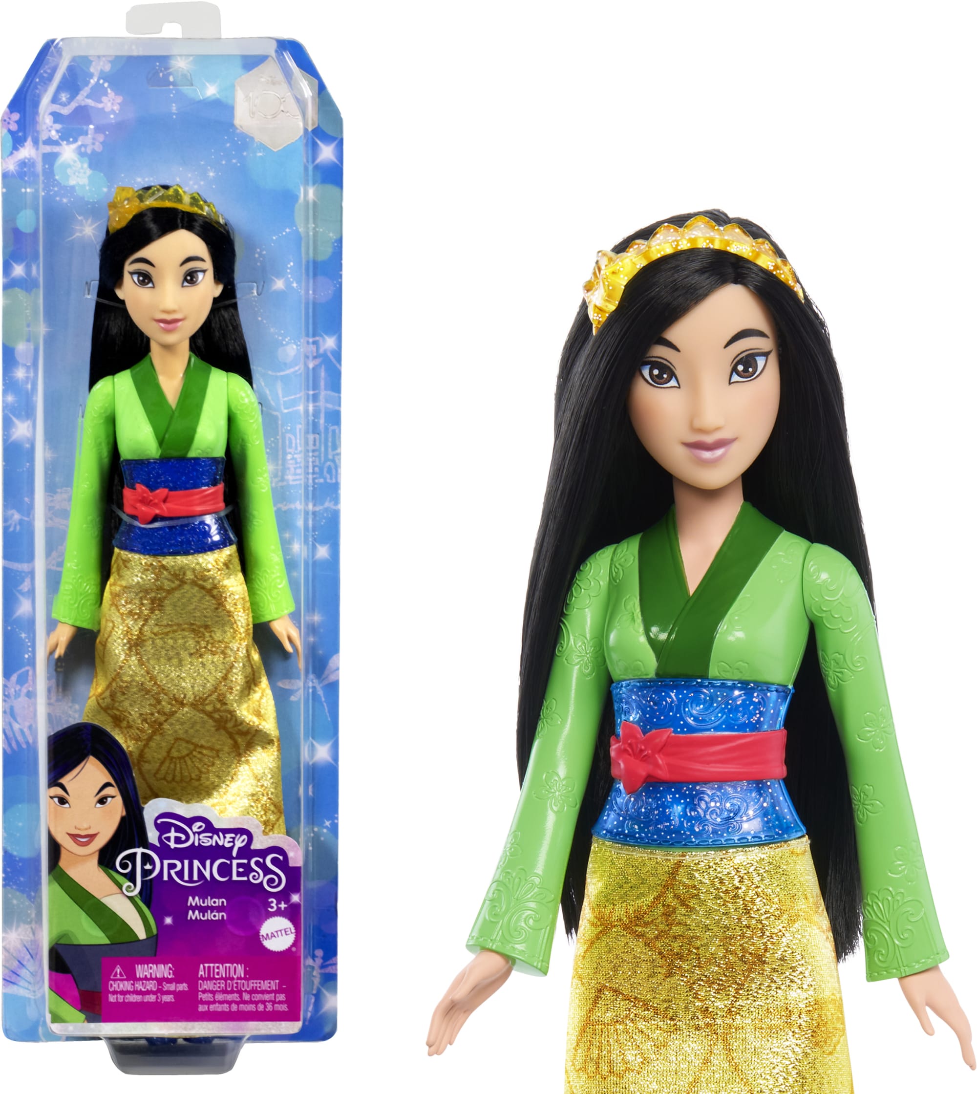 Disney-Princesses Disney-Mulan-Poupée, Habillage et Accessoires