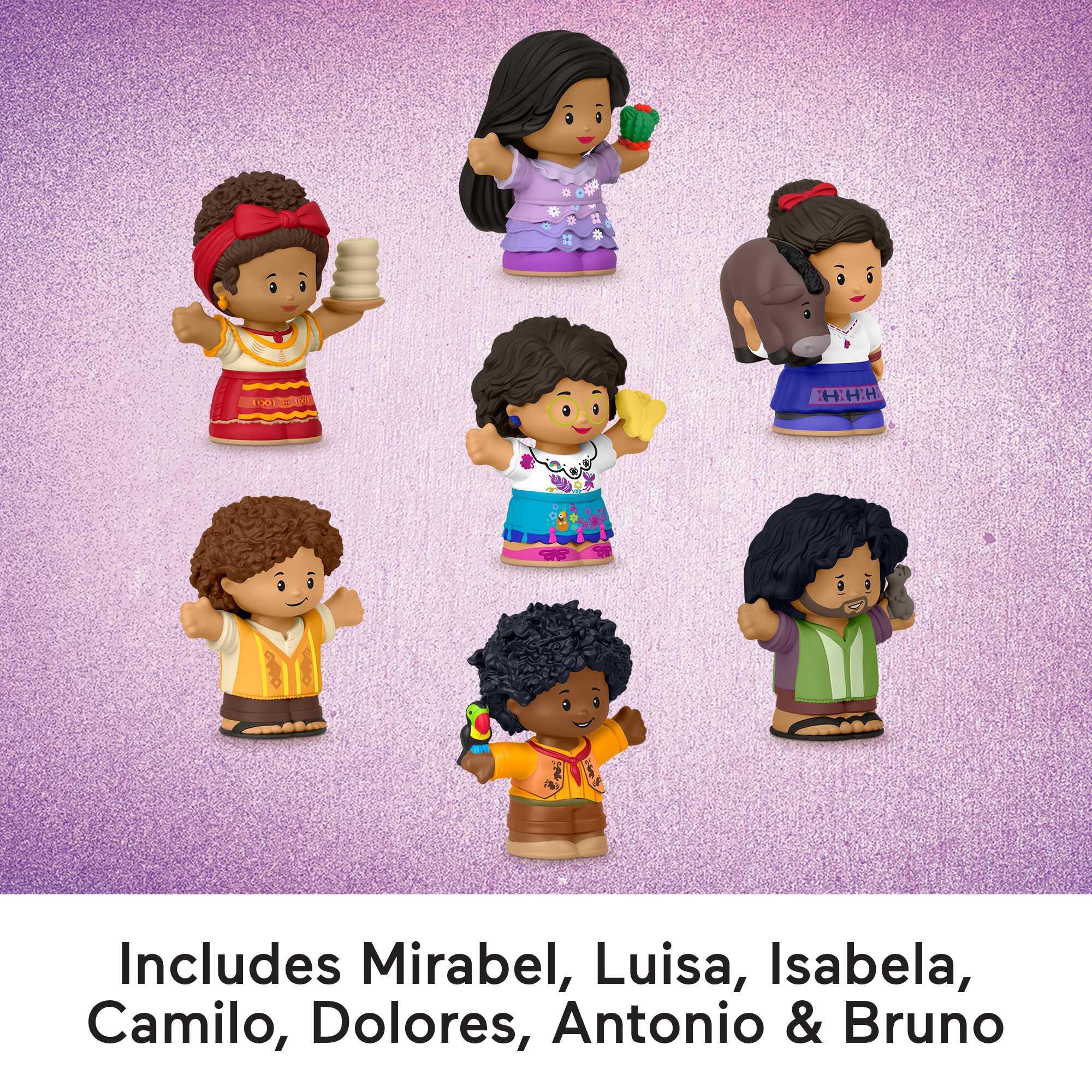 Disney Encanto Toy Set Of 7 Little People Figures For Toddlers And Preschool Kids