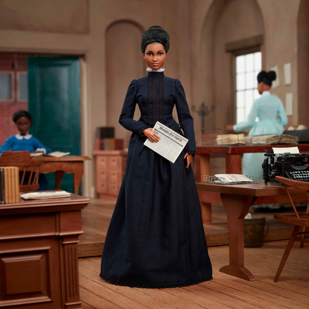 Barbie Inspiring Women Ida B. Wells Collectible Doll With Newspaper Accessory