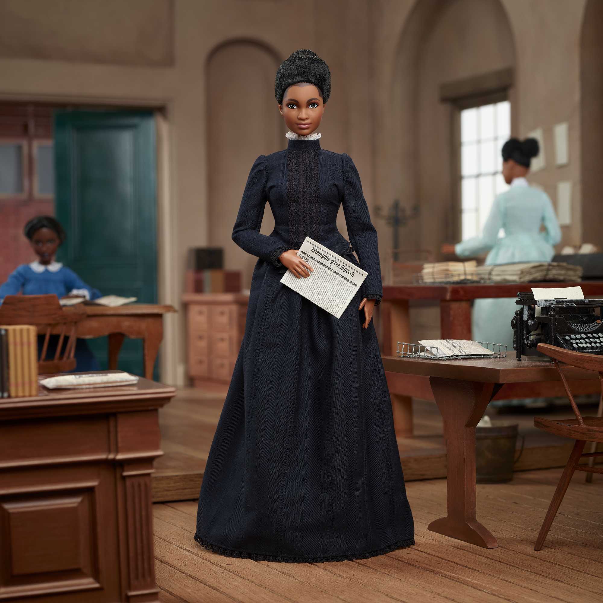 Barbie Inspiring Women Ida B. Wells Collectible Doll With Newspaper Accessory