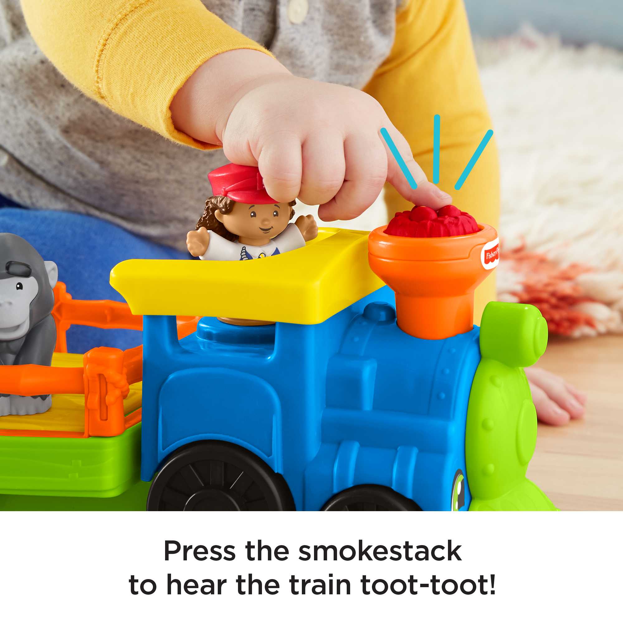 Fisher-Price Little People Choo-Choo Zoo Train Musical Toddler Toy Vehicle With 3 Figures