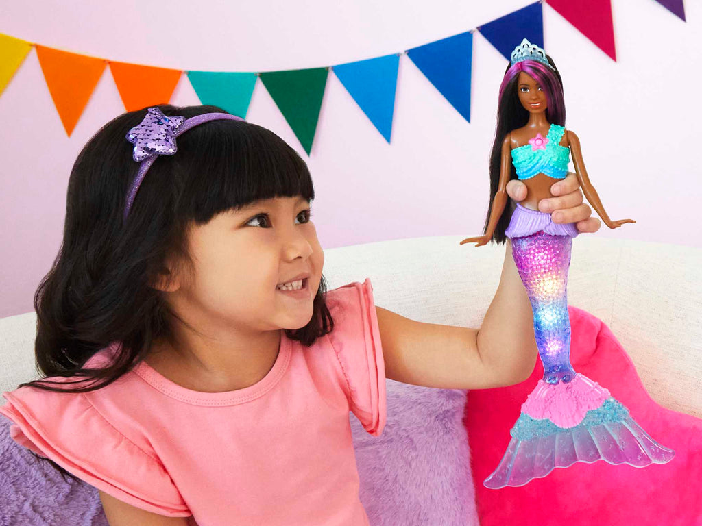 Barbie Poupée Barbie Dreamtopia Sirène Lumières Scintillantes
