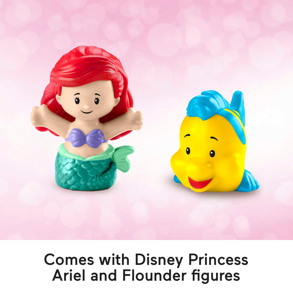 Disney Princess Ariel's Light-Up Sea Carriage Little People Musical Vehicle For Toddlers