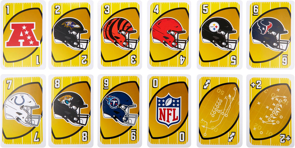 Giant UNO NFL Game For Kids, Adults & Family Night