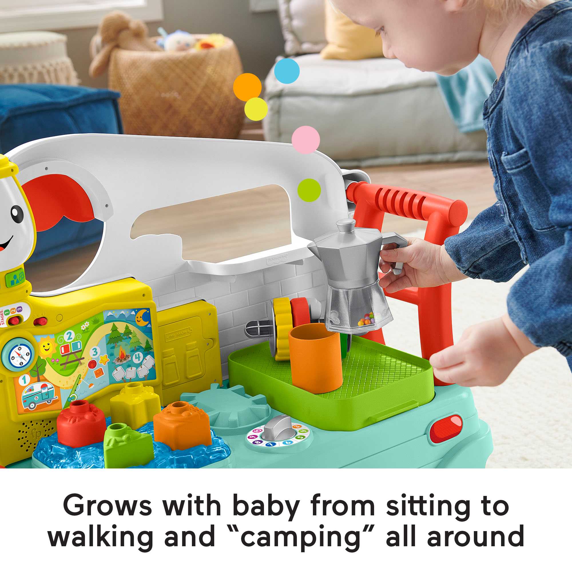 Fisher-Price Laugh & Learn 3-in-1 On-The-Go Camper - English & French Version