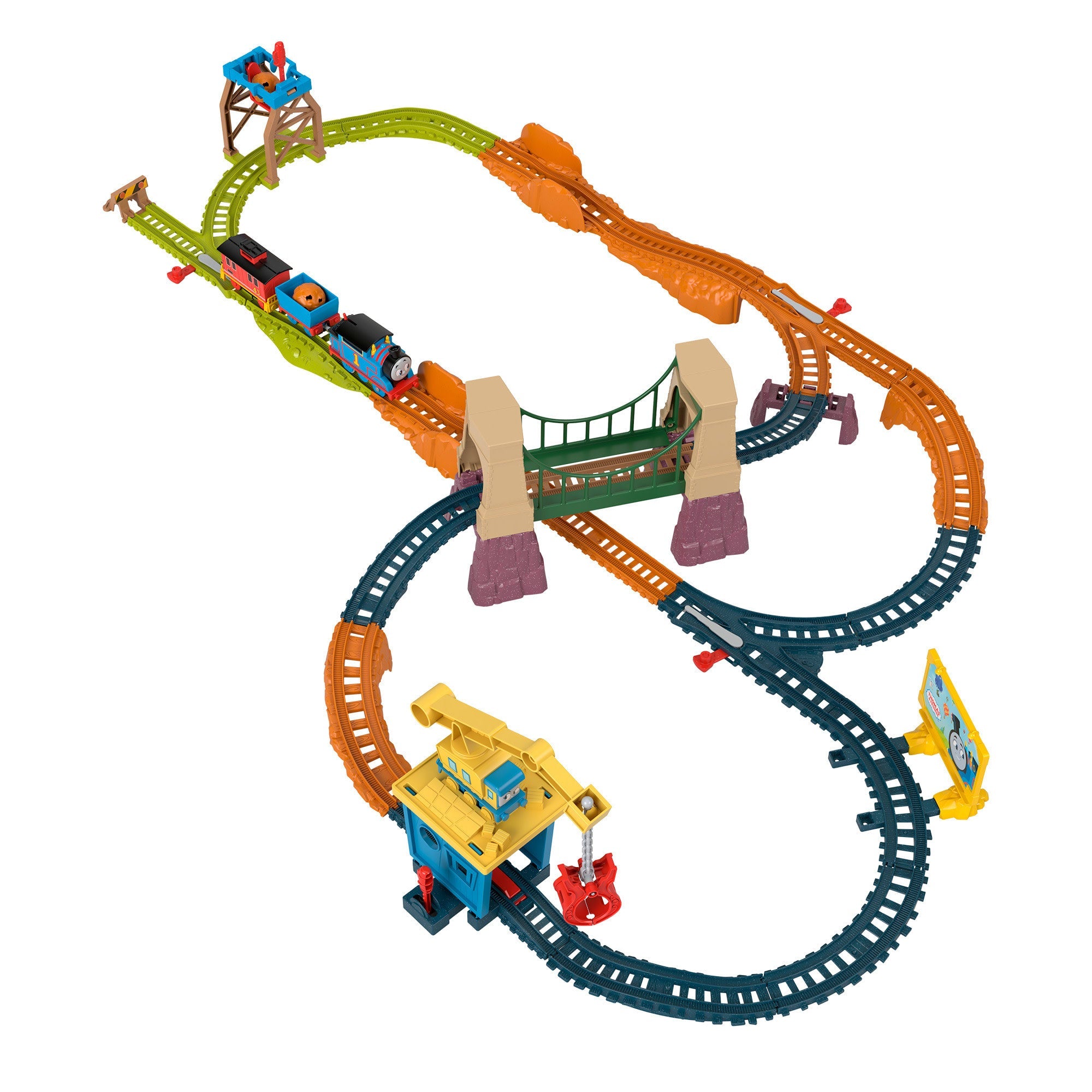 Thomas & Friends Adventures With Thomas & Brake Car Bruno Motorized Toy Train & Track Set For Kids