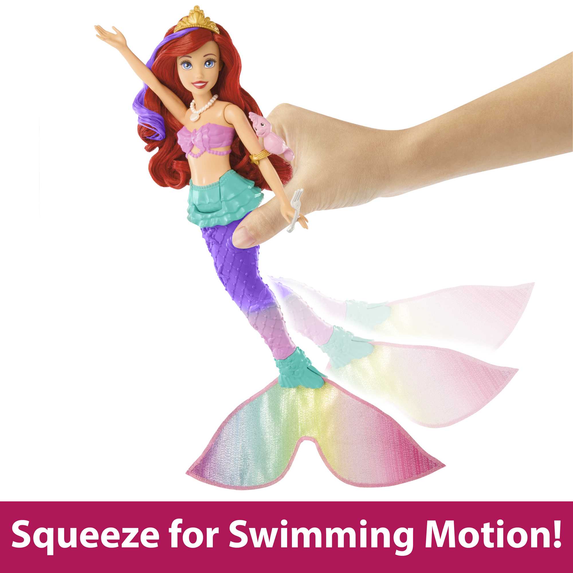 Disney Princess Toys, Ariel Swimming Mermaid Doll
