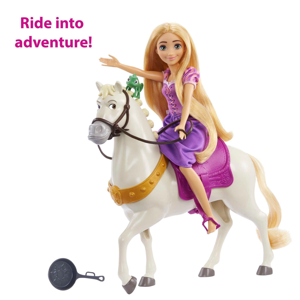 Disney Princess Toys, Rapunzel Doll And Horse, Gifts For Kids