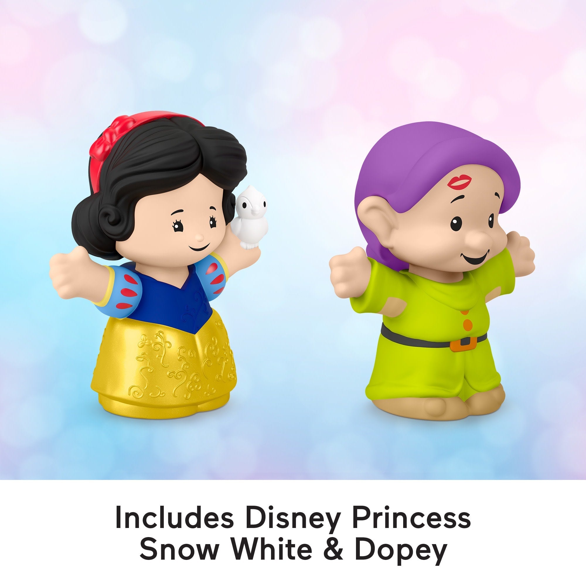 Disney Princess Snow White & Dopey Little People Toddler Figure Set, 2 Pieces