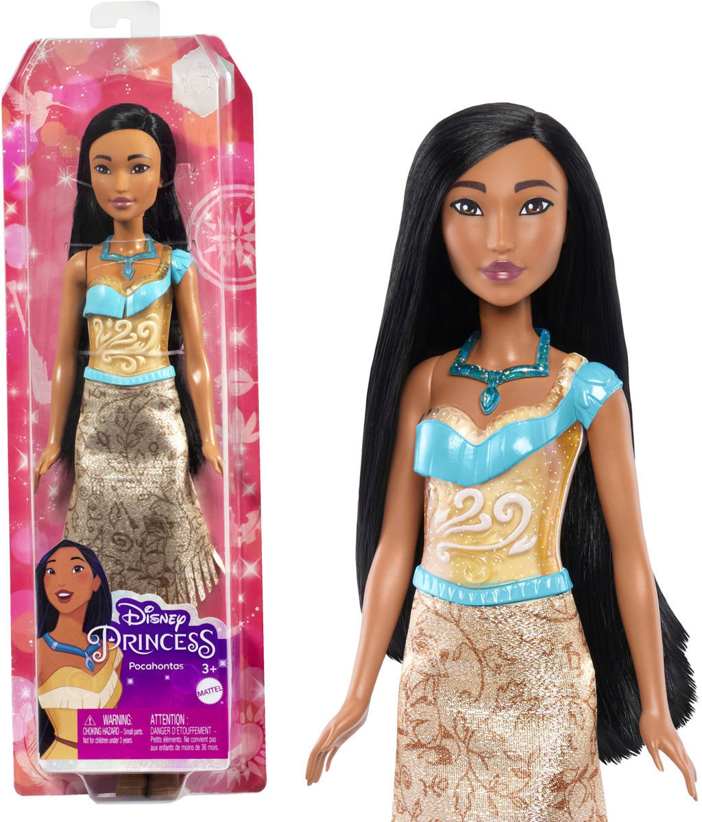 Disney Princess Pocahontas Doll With Sparkling Fashion & Accessories, Inspired By Disney Movie