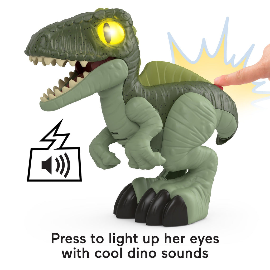 Imaginext Jurassic World Dominion Deluxe Growlin’ Giga XL Dinosaur Toy With Lights & Sounds