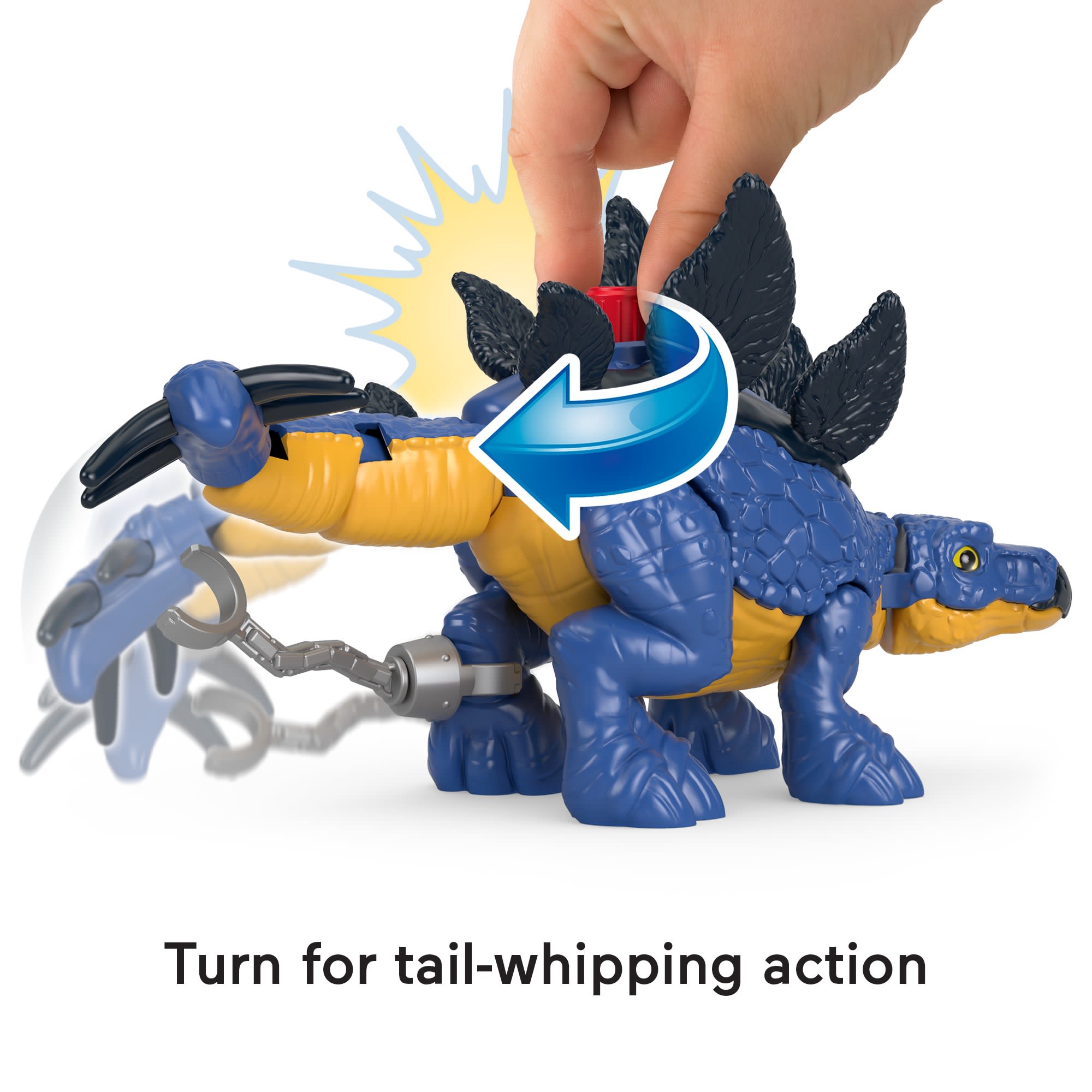Imaginext Jurassic World Dominion Stegosaurus Dinosaur & Dr. Grant Poseable Figure Set
