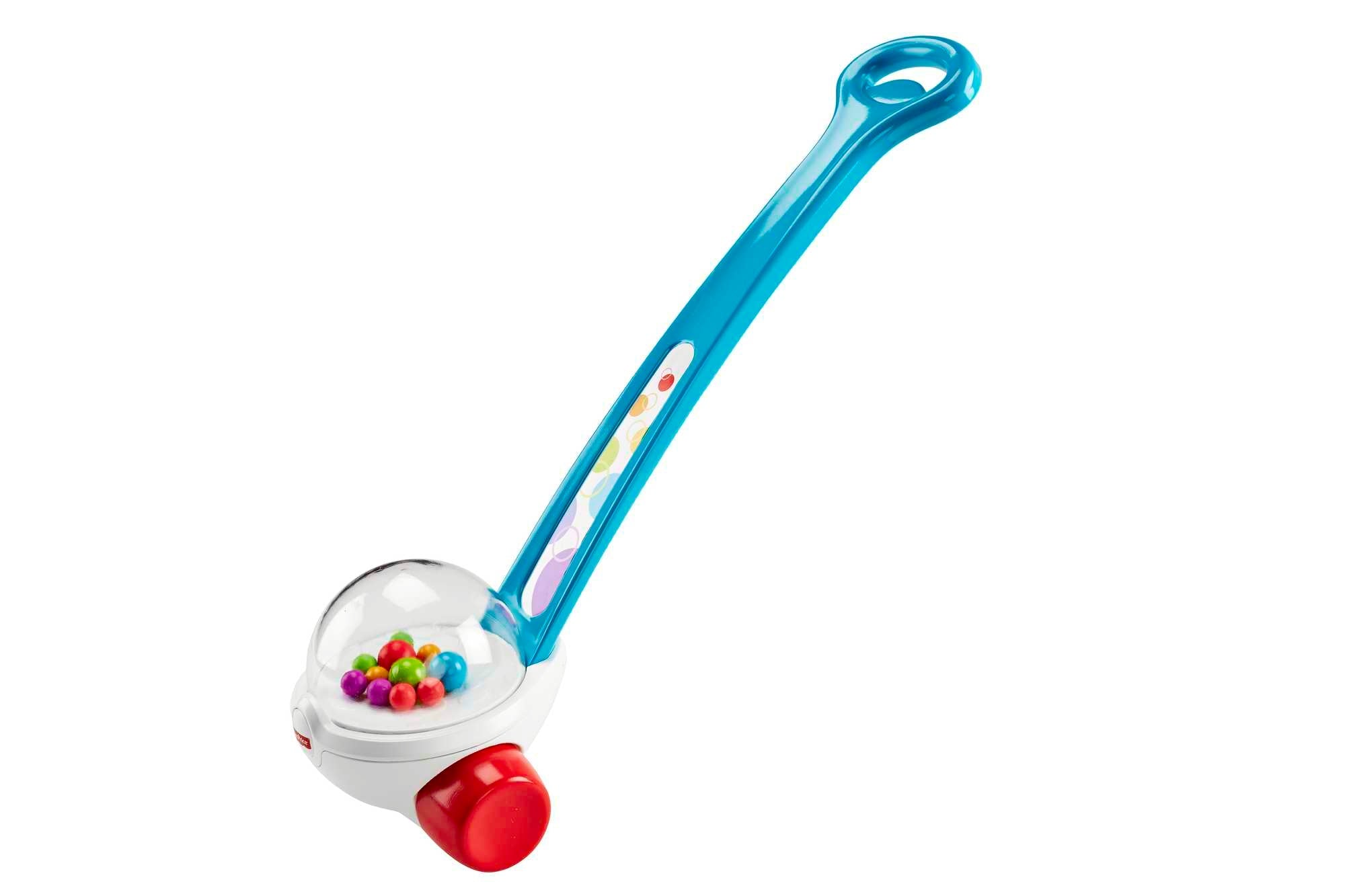 Fisher-Price Corn Popper Blue Push-Along Toy For Baby & Toddlers, 2 Pieces