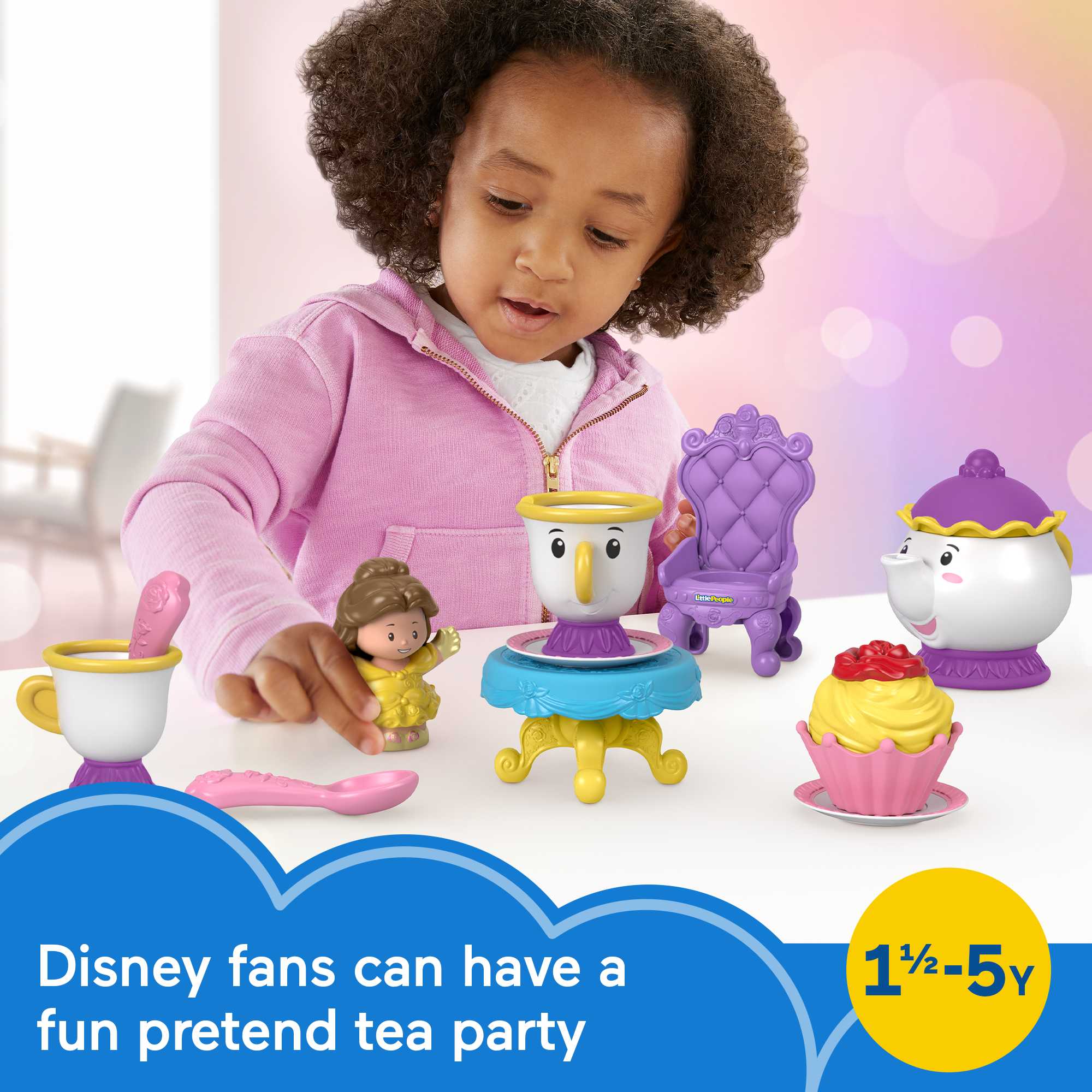 Disney Princess Time For Tea With Belle Playset By Little People