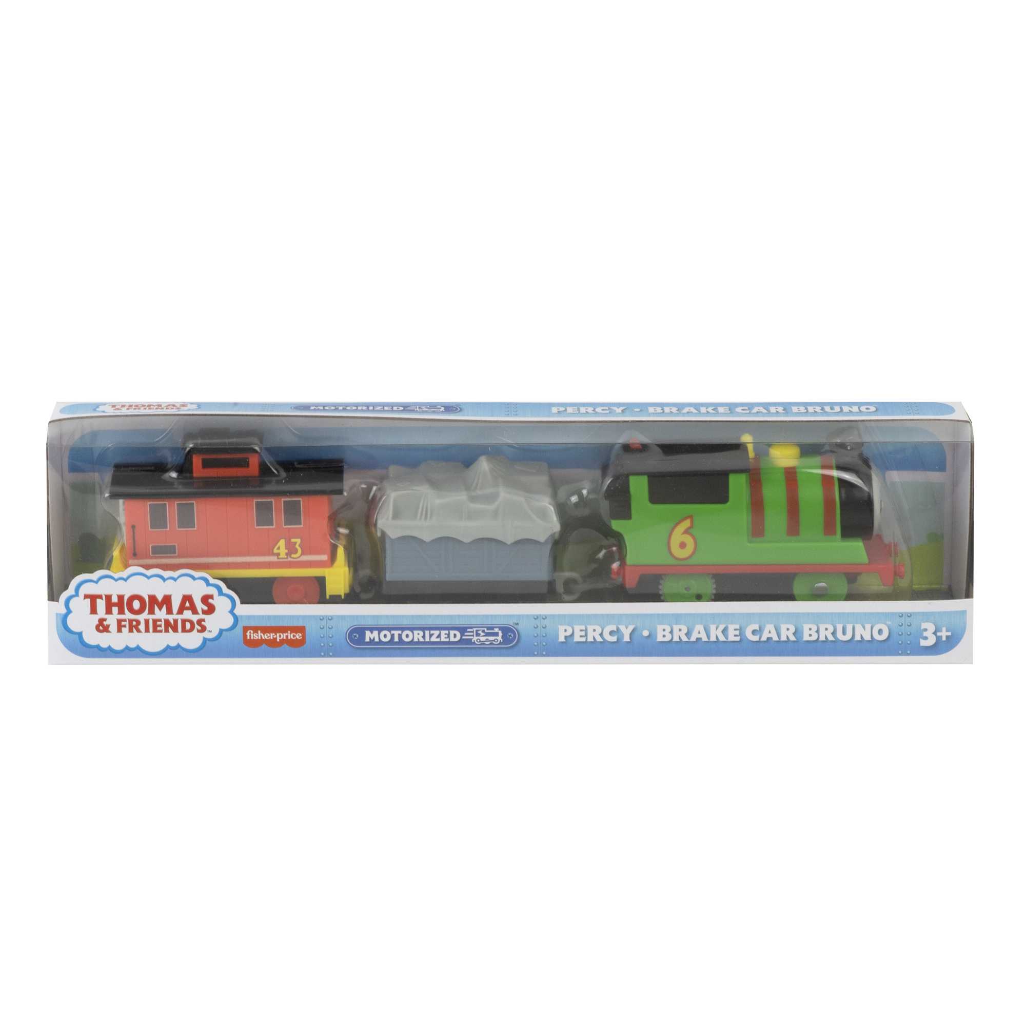 Thomas & Friends Percy & Brake Car Bruno Motorized Vehicle Set