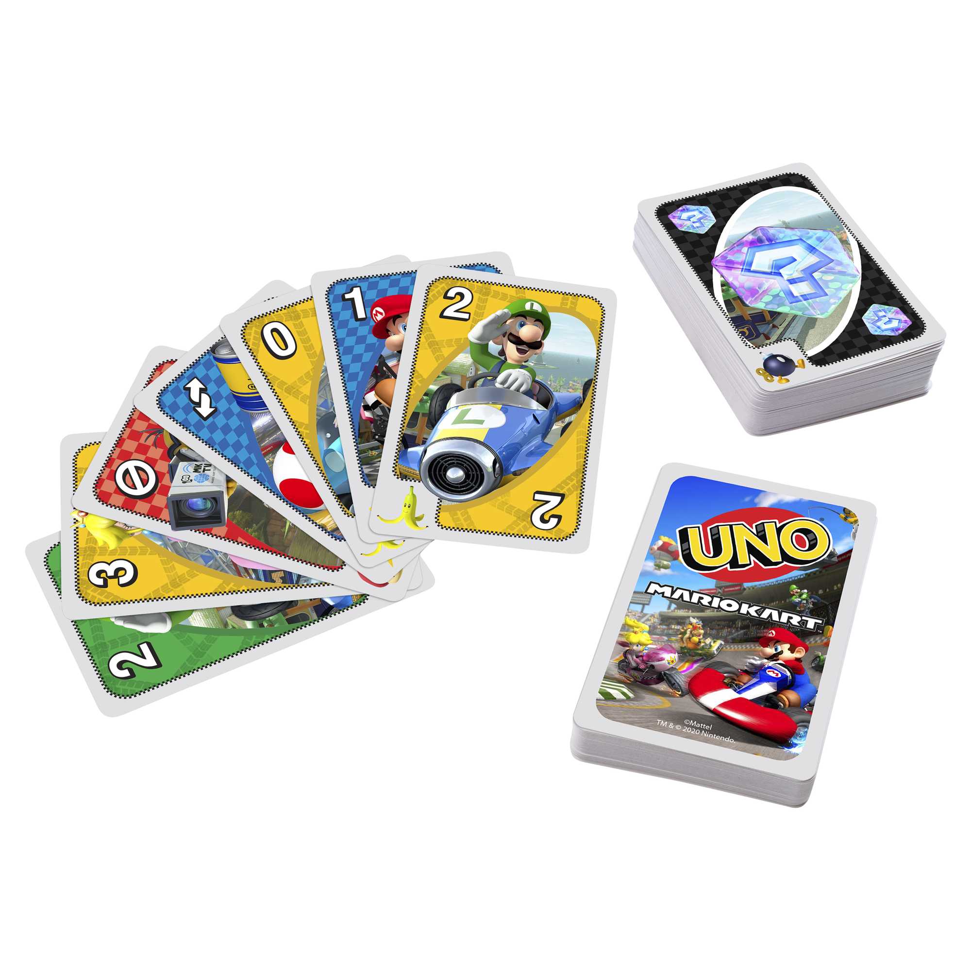 UNO Mario Kart Card Game With 112 Cards For Players 7 Years Old & Up