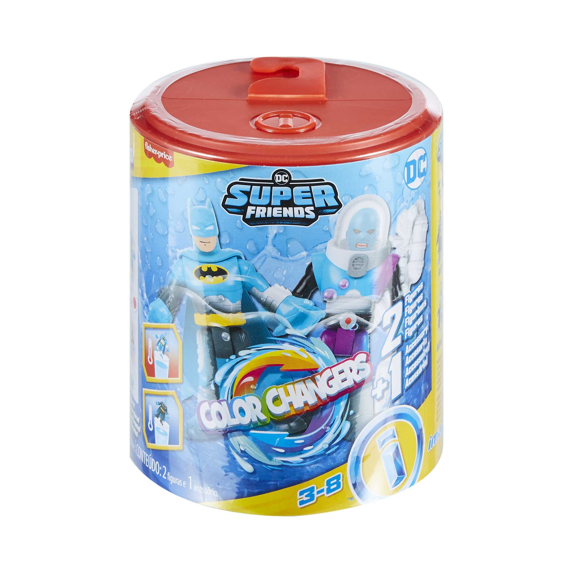 Imaginext DC Super Friends Batman Figure Set With Mr. Freeze And Color-Changing Action
